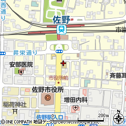 早稲田ゼミ佐野校周辺の地図