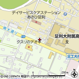 栃木県足利市福居町2188周辺の地図