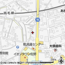 栃木県佐野市富岡町371周辺の地図
