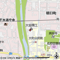 株式会社大協精工　佐野大町工場周辺の地図