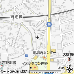 栃木県佐野市富岡町271周辺の地図
