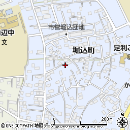 栃木県足利市堀込町3052-7周辺の地図