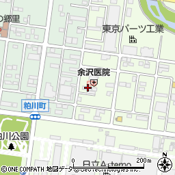余沢医院周辺の地図