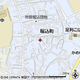 栃木県足利市堀込町2954-4周辺の地図