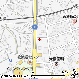 栃木県佐野市富岡町1424周辺の地図