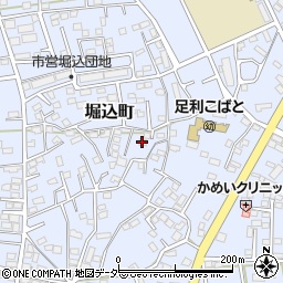 栃木県足利市堀込町2989-3周辺の地図