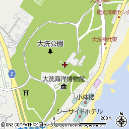 大洗磯前神社周辺の地図