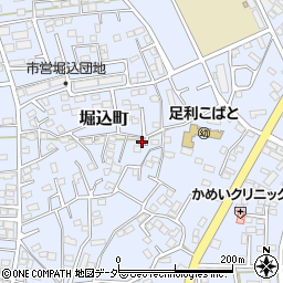 栃木県足利市堀込町2989-4周辺の地図