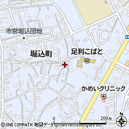 栃木県足利市堀込町2986-6周辺の地図