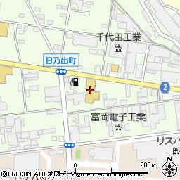 群馬トヨタ自動車　伊勢崎日乃出店周辺の地図
