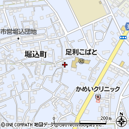 栃木県足利市堀込町2986-3周辺の地図