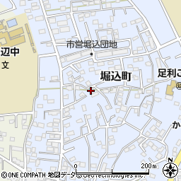栃木県足利市堀込町2954-2周辺の地図