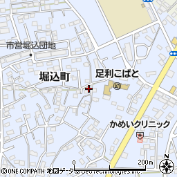 栃木県足利市堀込町2986-4周辺の地図