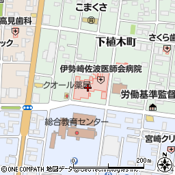 伊勢崎佐波医師会病院周辺の地図