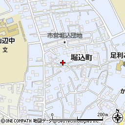 栃木県足利市堀込町2953-1周辺の地図