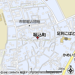 栃木県足利市堀込町2955周辺の地図