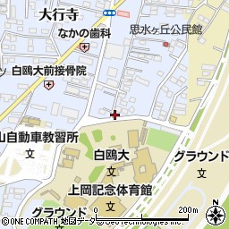 栃木県小山市大行寺1116周辺の地図