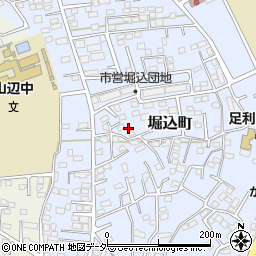 栃木県足利市堀込町2953周辺の地図