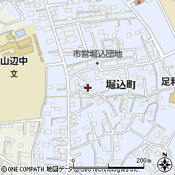 栃木県足利市堀込町2953-2周辺の地図