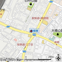 小山駅東通郵便局周辺の地図