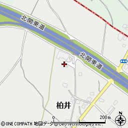 茨城県笠間市柏井556周辺の地図