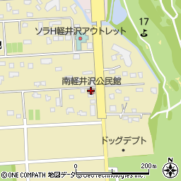南軽井沢公民館周辺の地図