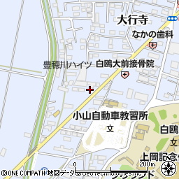 栃木県小山市大行寺985周辺の地図