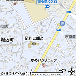 栃木県足利市堀込町2810-2周辺の地図