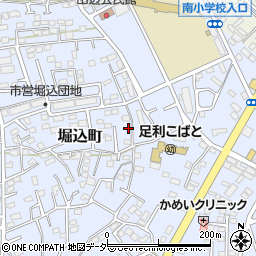 栃木県足利市堀込町2966周辺の地図