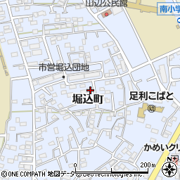 栃木県足利市堀込町2956-6周辺の地図