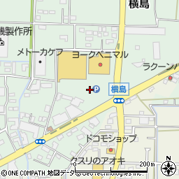 ヨークベニマル筑西横島店駐車場周辺の地図