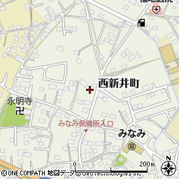栃木県足利市西新井町3407周辺の地図