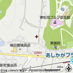 栃木県足利市迫間町周辺の地図