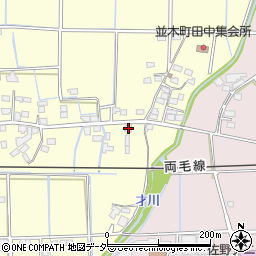栃木県佐野市免鳥町335周辺の地図