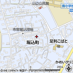 栃木県足利市堀込町2960-3周辺の地図