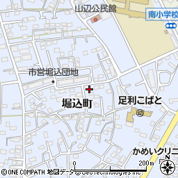 栃木県足利市堀込町2960周辺の地図