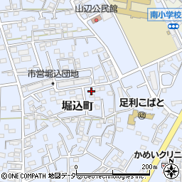 栃木県足利市堀込町2960-4周辺の地図