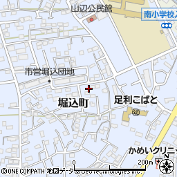 栃木県足利市堀込町2960-5周辺の地図