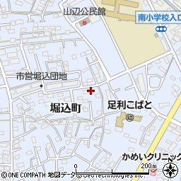 栃木県足利市堀込町2964-7周辺の地図