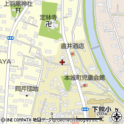 茨城県筑西市甲529-2周辺の地図