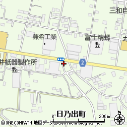 麺絆景勝軒　伊勢崎日乃出町店周辺の地図