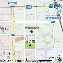 伊勢崎教会周辺の地図