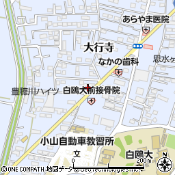 栃木県小山市大行寺995-53周辺の地図