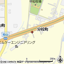 石川県加賀市分校町ぬ周辺の地図