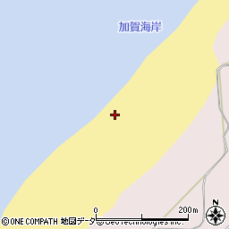 加賀海岸周辺の地図