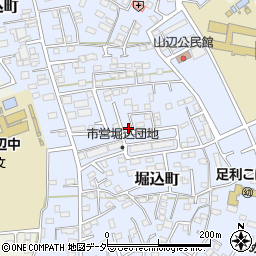 栃木県足利市堀込町2946-45周辺の地図