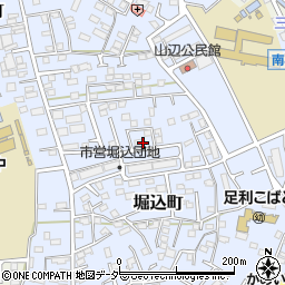栃木県足利市堀込町2946-28周辺の地図