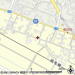 栃木県足利市鵤木町周辺の地図