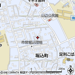 栃木県足利市堀込町2946-29周辺の地図