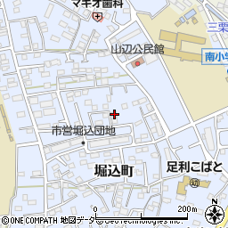 栃木県足利市堀込町2946-33周辺の地図